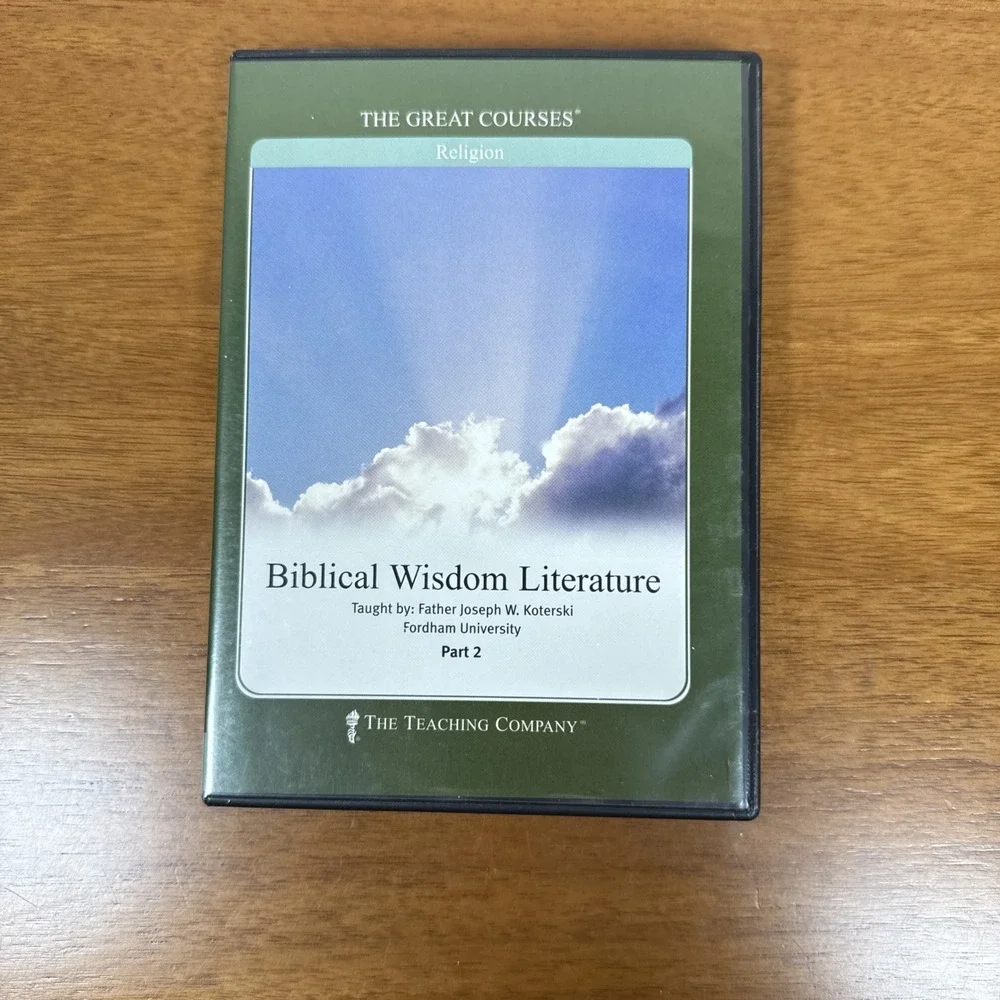The Great Courses Religion Biblical Wisdom Literature Parts 1-3 DVD Set Koterski - Picture 7 of 14
